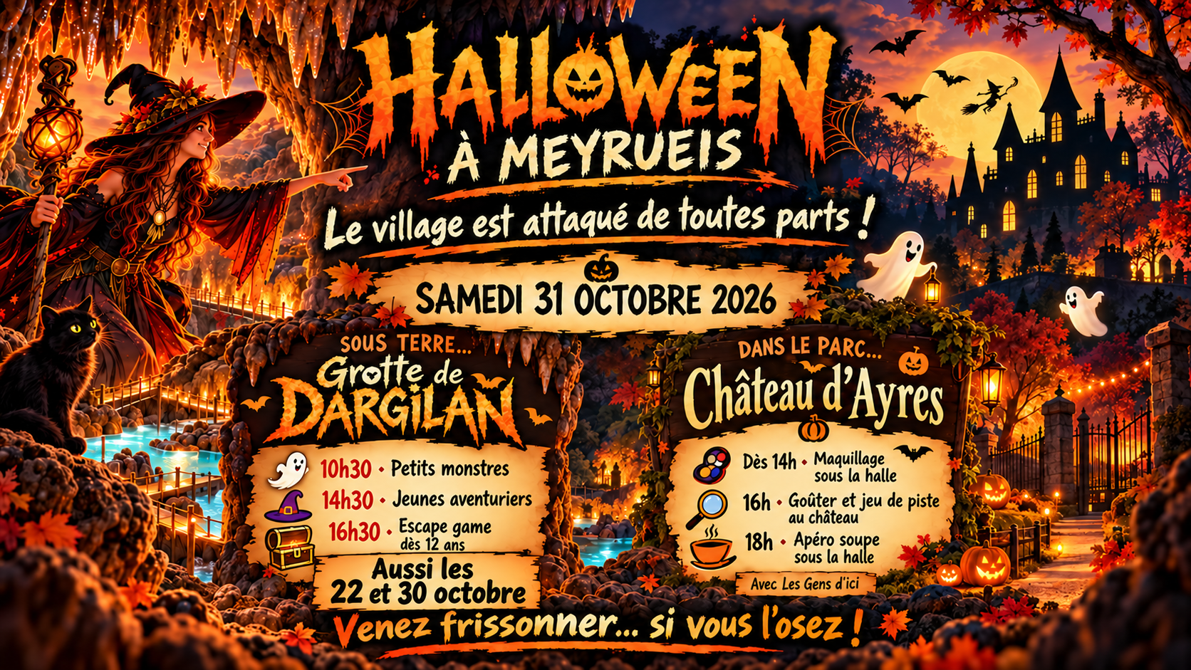 A Meyrueis : Halloween c'est dessus et dessous